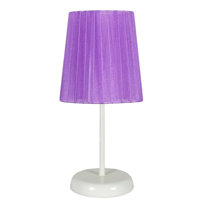 Moderní stolní lampa RIFASA - 1xE14, 40W, bílá / fialová