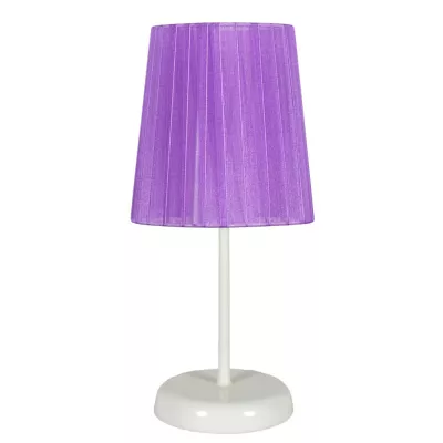 Moderní stolní lampa RIFASA - 1xE14, 40W, bílá / fialová