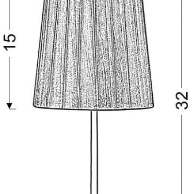 Moderní stolní lampa RIFASA - 1xE14, 40W, bílá / šedá