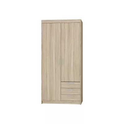 VÝPRODEJ - Dvoudveřová skříň 90 PILINA se šuplíky - dub sonoma