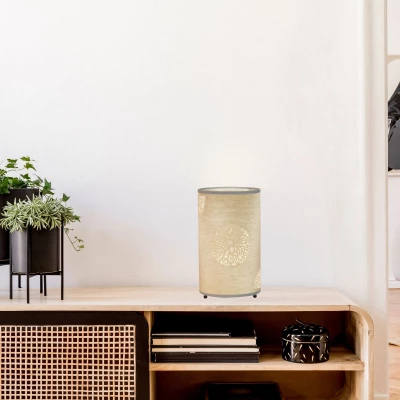 Stolní lampička v boho stylu PERLA - 1xE14, 40W, béžová