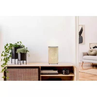 Stolní lampička v boho stylu PERLA - 1xE14, 40W, béžová