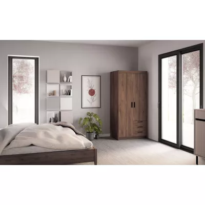 VÝPRODEJ - Dvoudveřová skříň 90 PILINA se šuplíky - dub lefkas