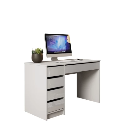 Univerzální stolek CONALL - lesklý bílý