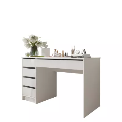 Univerzální stolek CONALL - lesklý bílý