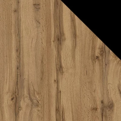 Stylový televizní stolek HAER 2 - dub wotan / černý