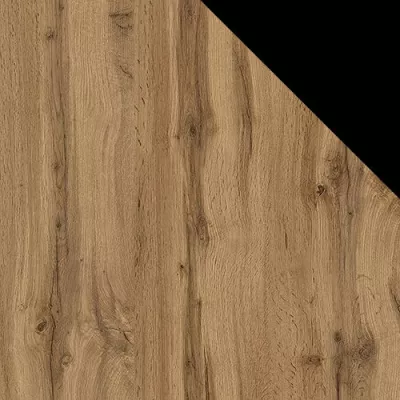 Stylový televizní stolek HAER 2 - dub wotan / černý