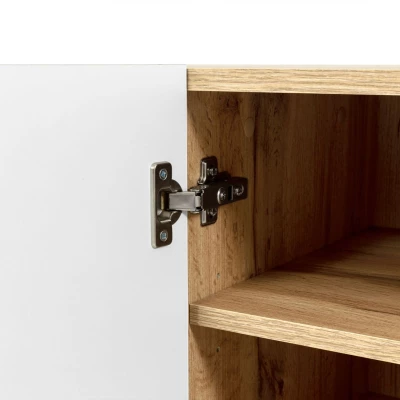 Stylový televizní stolek HAER 2 - dub wotan / černý