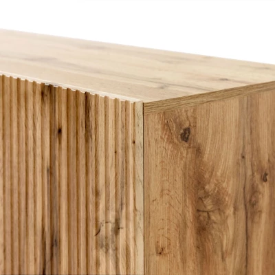 Stylový televizní stolek HAER 2 - dub wotan / černý