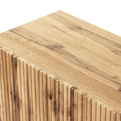 Stylový televizní stolek HAER 2 - dub wotan / černý