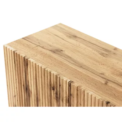 Stylový televizní stolek HAER 2 - dub wotan / černý