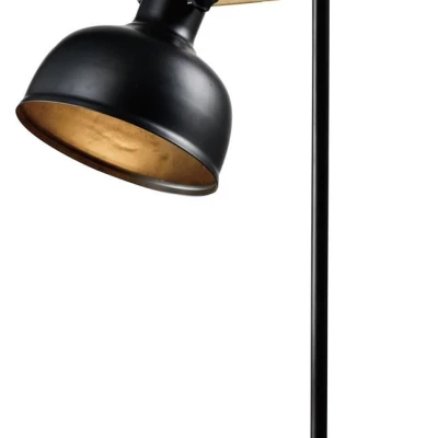 Stolní lampa RENO - 1xE27, 40W, černá / hnědá