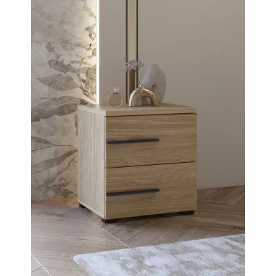 VÝPRODEJ - Noční stolek CLYDE - dub olejovaný, levý