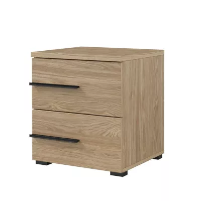 VÝPRODEJ - Noční stolek CLYDE - dub olejovaný, levý