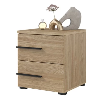 VÝPRODEJ - Noční stolek CLYDE - dub olejovaný, levý