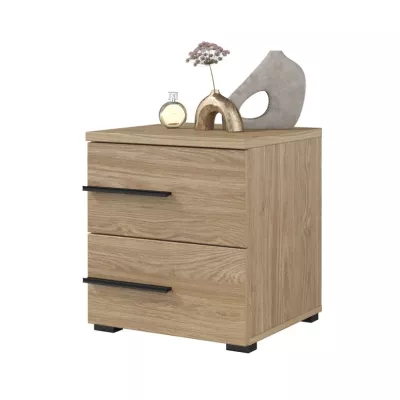 VÝPRODEJ - Noční stolek CLYDE - dub olejovaný, levý