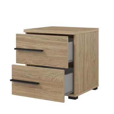 VÝPRODEJ - Noční stolek CLYDE - dub olejovaný, levý