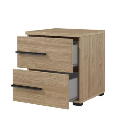 VÝPRODEJ - Noční stolek CLYDE - dub olejovaný, levý