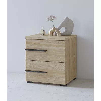 VÝPRODEJ - Noční stolek CLYDE - dub olejovaný, levý