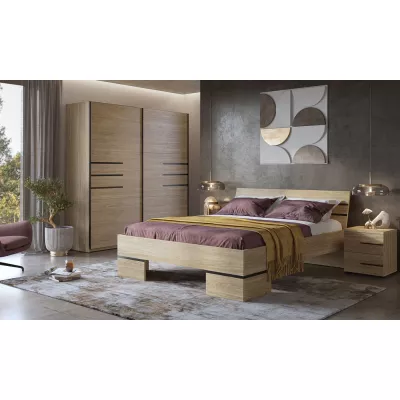 VÝPRODEJ - Noční stolek CLYDE - dub olejovaný, levý