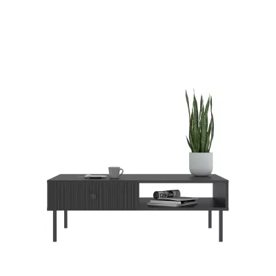 VÝPRODEJ - Konferenční stolek HASKEL - antracitový