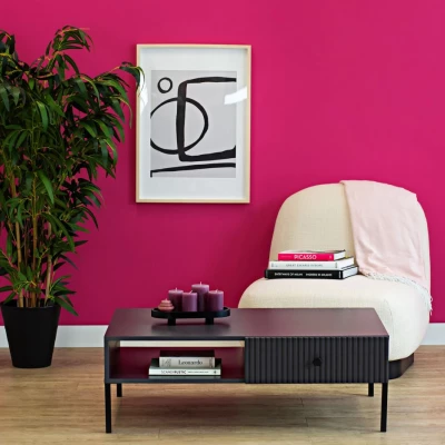 VÝPRODEJ - Konferenční stolek HASKEL - antracitový