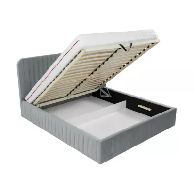 VÝPRODEJ - Manželská postel s úložným prostorem 180x200 GRINGO - béžová