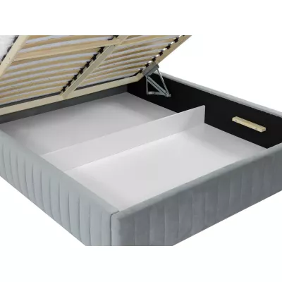 VÝPRODEJ - Manželská postel s úložným prostorem 180x200 GRINGO - béžová