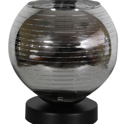 Stolní moderní lampa RUBEAM - 1xE27, 60W, černá / chromovaná