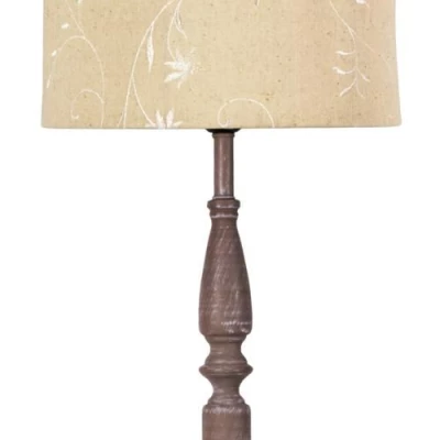 Stolní lampa SAFARI - 1xE27, 60W, hnědá / béžová