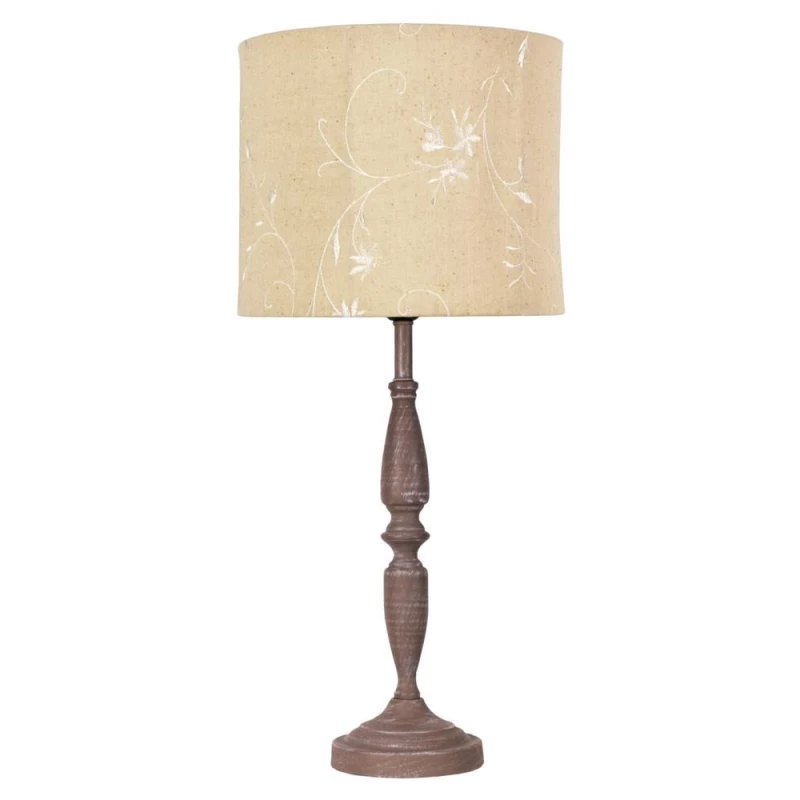 Stolní lampa SAFARI - 1xE27, 60W, hnědá / béžová