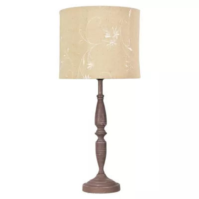 Stolní lampa SAFARI - 1xE27, 60W, hnědá / béžová
