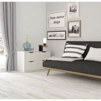 Stolní LED lampa ve skandinávském stylu SAKAI - 5,4W, 3000K (teplá bílá), přírodní dřevo / černá