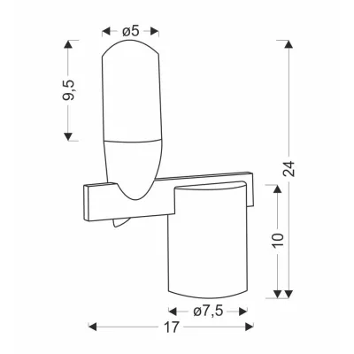 Stolní LED lampa ve skandinávském stylu SAKAI - 5,4W, 3000K (teplá bílá), přírodní dřevo / černá