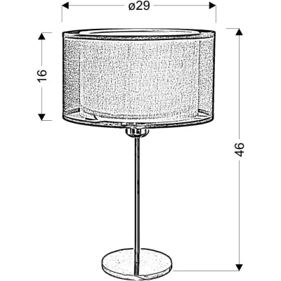 Moderní stolní lampička SOLO - 3xE14, 40W, chromovaná
