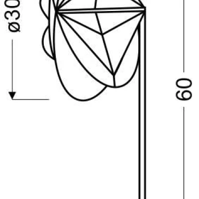 Designová stolní lampa SPIDER - 1xE14, 40W, černá