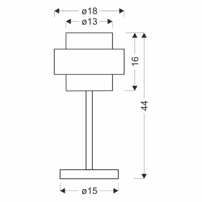 Moderní stolní lampa SPIEGA - 1xE27, 60W, černá / mosazná