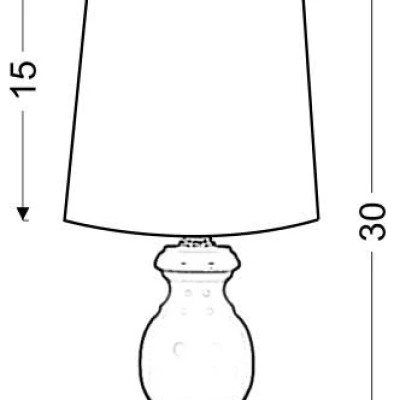 Stolní lampa SPINEL - 1xE14, 40W, hnědá