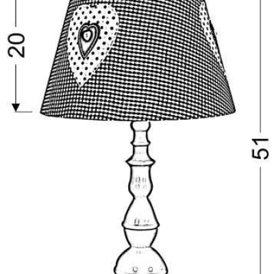 Stolní lampička do dětského pokoje SWEET - 1xE14, 40W, přírodní dřevo / růžová