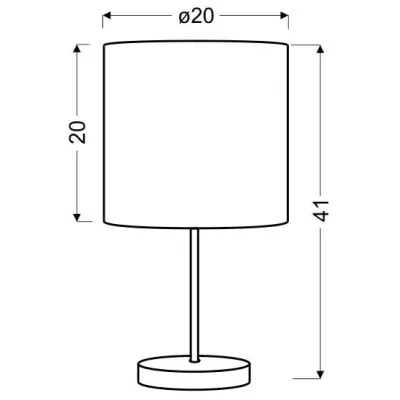 Stolní lampa imitující dřevo TIMBER - 1xE27, 60W, dub