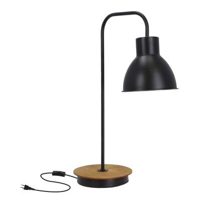 Stolní lampa ve skandinávském stylu VARIO - 1xE27, 60W, černá