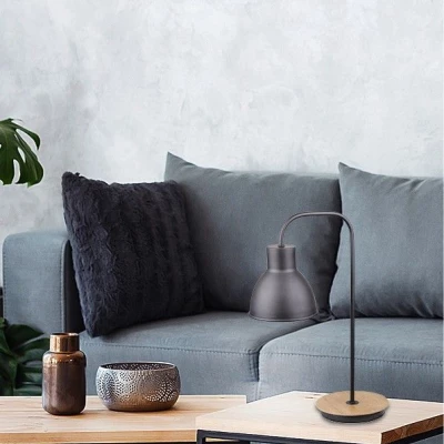 Stolní lampa ve skandinávském stylu VARIO - 1xE27, 60W, černá