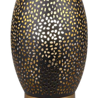 Stolní designová lampa VENUS - 1xE27, 60W, černá / zlatá