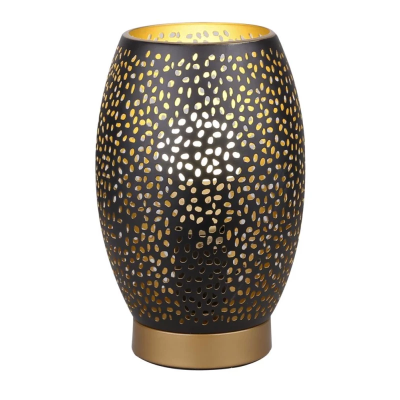 Stolní designová lampa VENUS - 1xE27, 60W, černá / zlatá