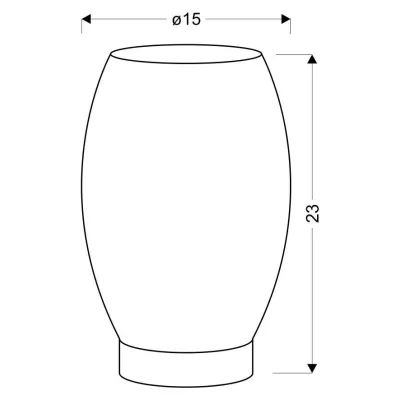 Stolní designová lampa VENUS - 1xE27, 60W, stříbrná / bílá
