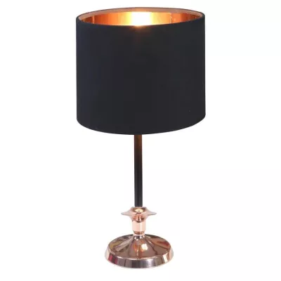 Moderní stolní lampa VIOLINO - 1xE14, 40W, černá / měděná