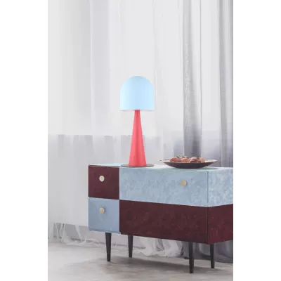 Stolní lampa VISBY - 1xE27, 40W, červená / modrá