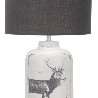 Stolní lampička WALIA - 1xE27, 60W, černá / stříbrná