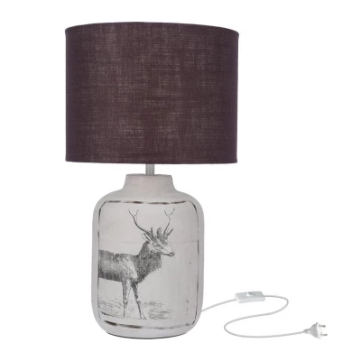 Stolní lampička WALIA - 1xE27, 60W, černá / stříbrná