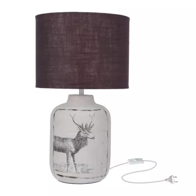 Stolní lampička WALIA - 1xE27, 60W, černá / stříbrná